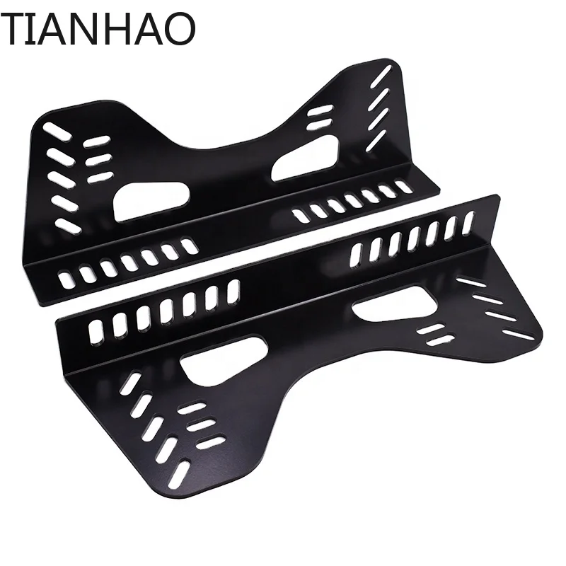 Universal Adjustable Iron L-Shaped Bracket Kit for Side Mount Racing Seat