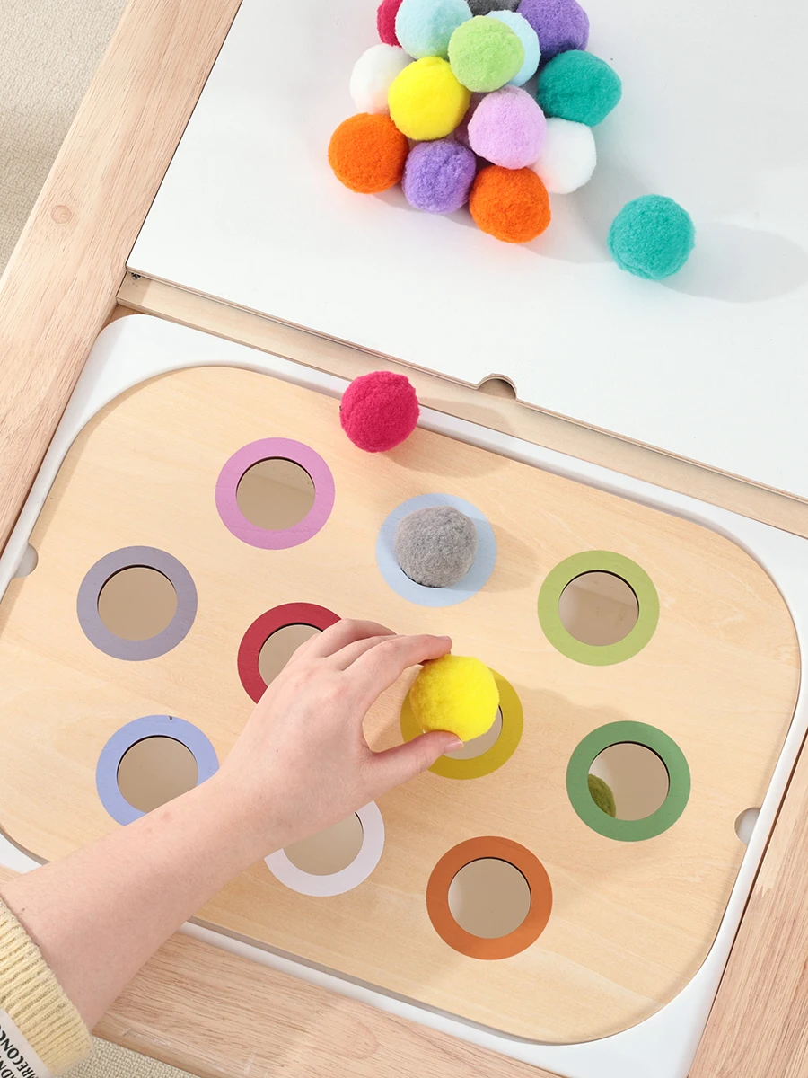 Jouets éducatifs précoces Montessori, plateau sensoriel, jeu de société pour enfants, jouets d'entraînement des compétences motrices fines, jouet sensoriel pour enfants, cadeau