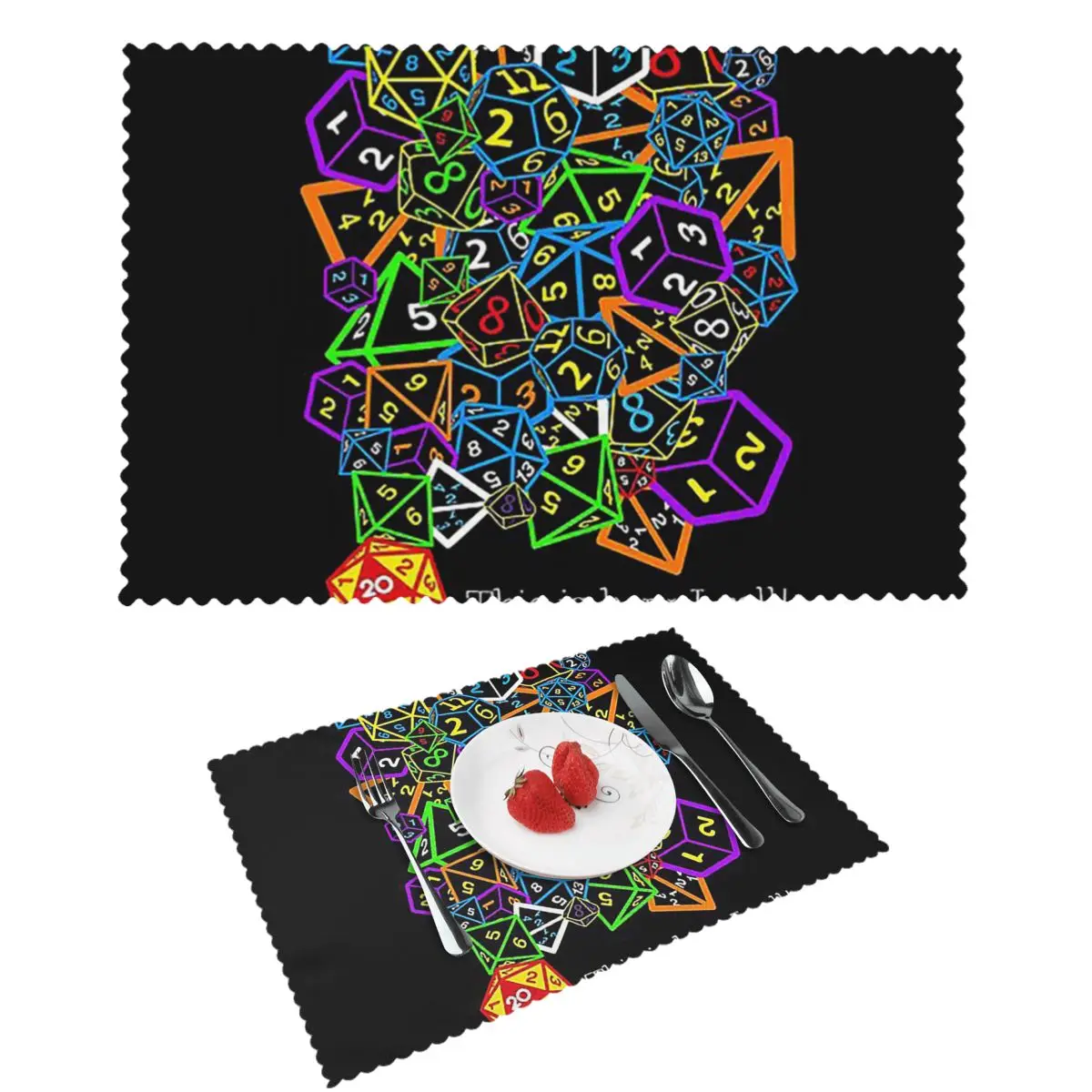 

D And D (Dungeons And Dragons) Placemat Heat Resistant Plate Mat For Dining Table Bowl Coaster Home Decor Super Absorbent Mats