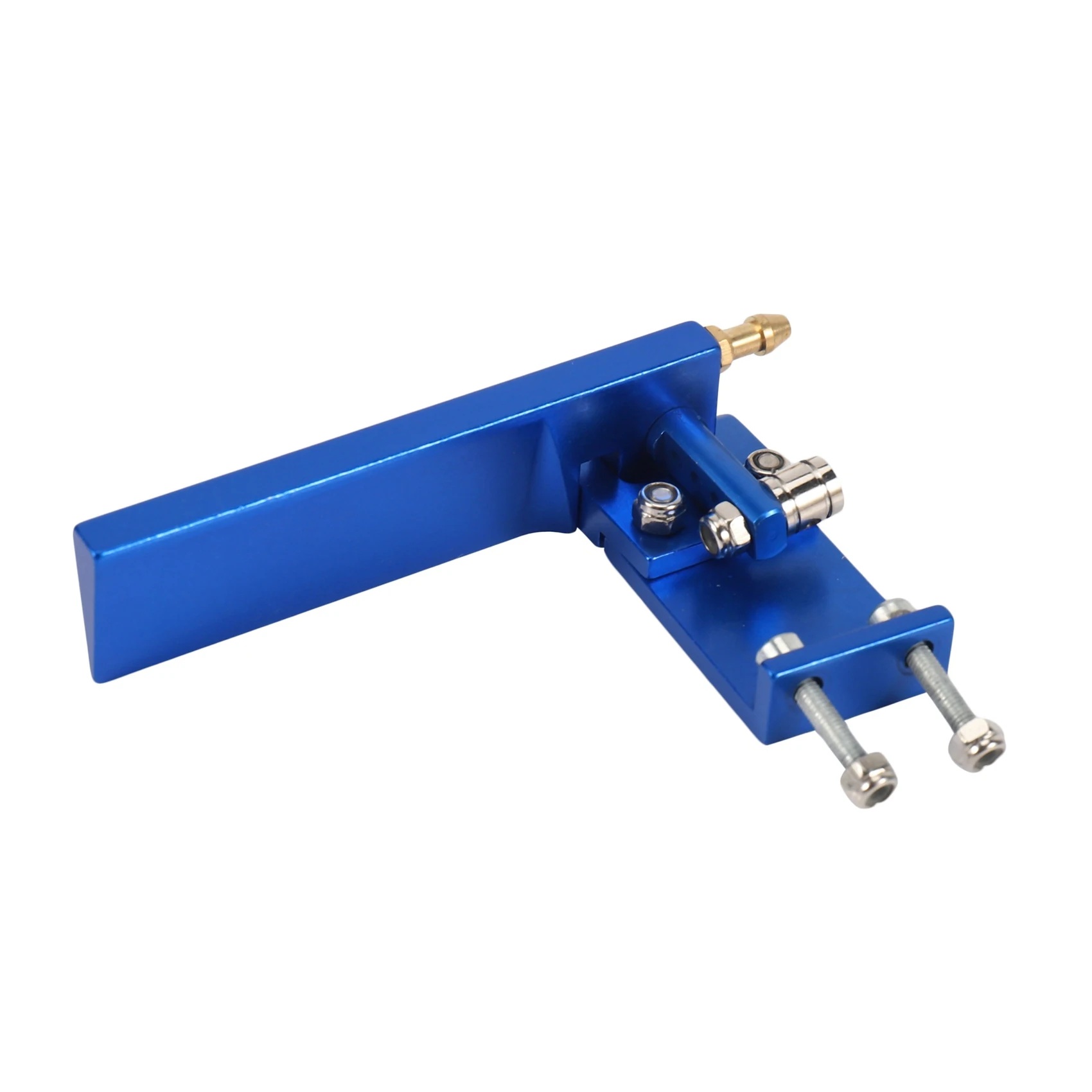 A30F-2X RC Boot Aluminium Merk 75Mm Metalen Zuig Water Roer Voor Afstandsbediening RC Boten CNC Onderdelen Blauw
