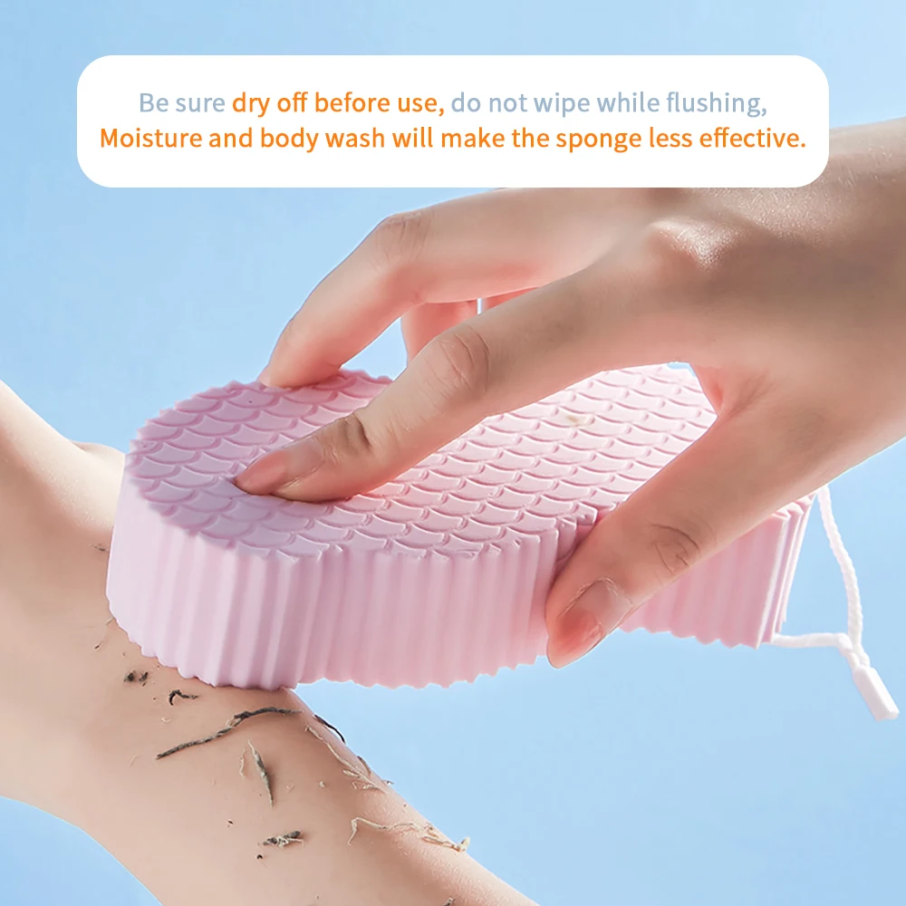 3D Soft Sponge Body Scrubber Bath Exfoliating Scrub Sponge Shower Brush Body Skin Remover Exfoliante Bathing Products