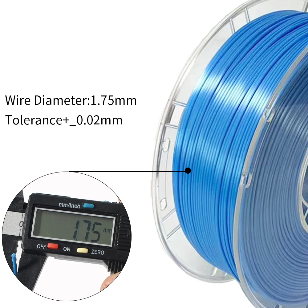 FYSETC 1KG Silk PLA Filament Tri-color 1.75mm For FDM 3D Printing Material Solid Color Colorful Filament 3D Printer Accessories