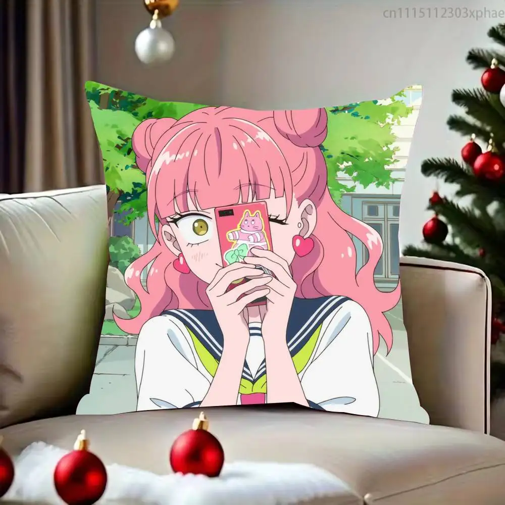 Suzuki Miyu You and I Are Opposites Pillow Case Cover Square Sofa With For Pattern Comfortable Cushion suitable Of Room