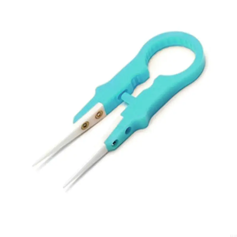 

E21B U-shaped Tweezers Precisions Tweezers Upgrades Plastic Tweezers temperature Resistanc for Electronics Jewelry-Making