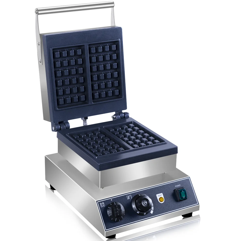 ワッフル製造機,プロのワッフルメーカー,焦げ付き防止コーティング,2個