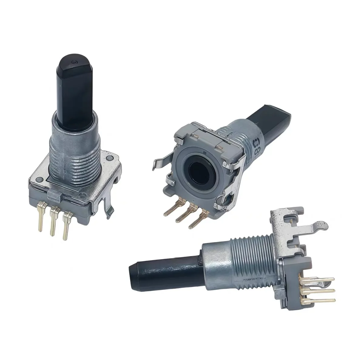 EC12 Rotary Encoder Amplifier Main Sound Pulse Digital Switch 12Bits 12Pulses Rotary Heavy Texture Handle Length 24mm