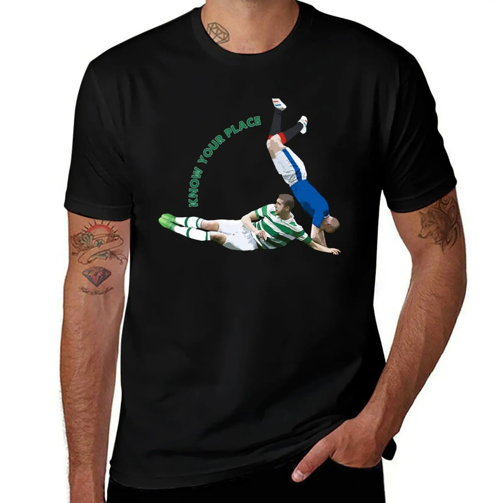 T-shirt Know Your Place - If He Dies He Dies, t-shirt de sport léger et basique