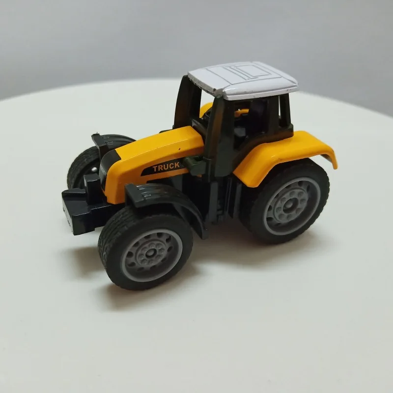 Children\'s Puzzle Toys Alloy Car Model Simulation Mini Farm Car Tractor Skidding Farmer Car Children Boys Birthday Gift Car Toys