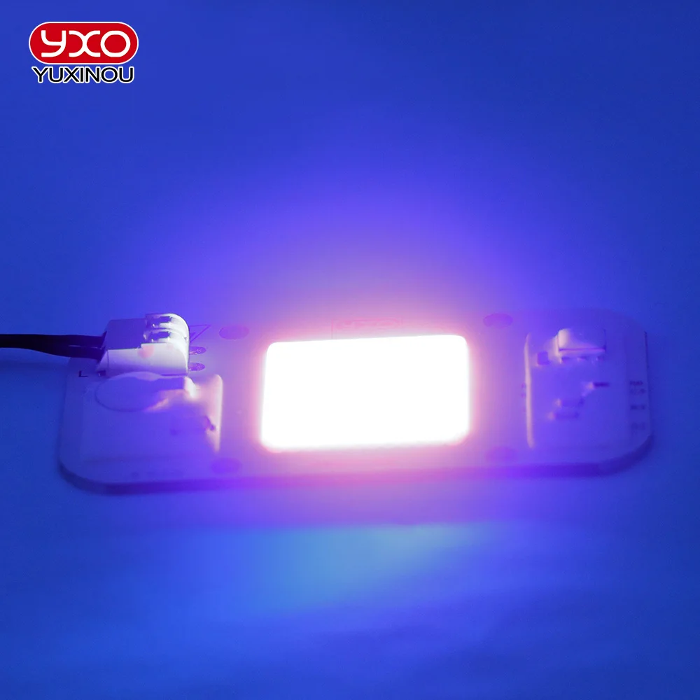 Newest 50W High Power UV Purple LED 395nm UV Bulb Lamp Chip Lamp Bead Diode LED Phosphor Lighting for Printer Curing