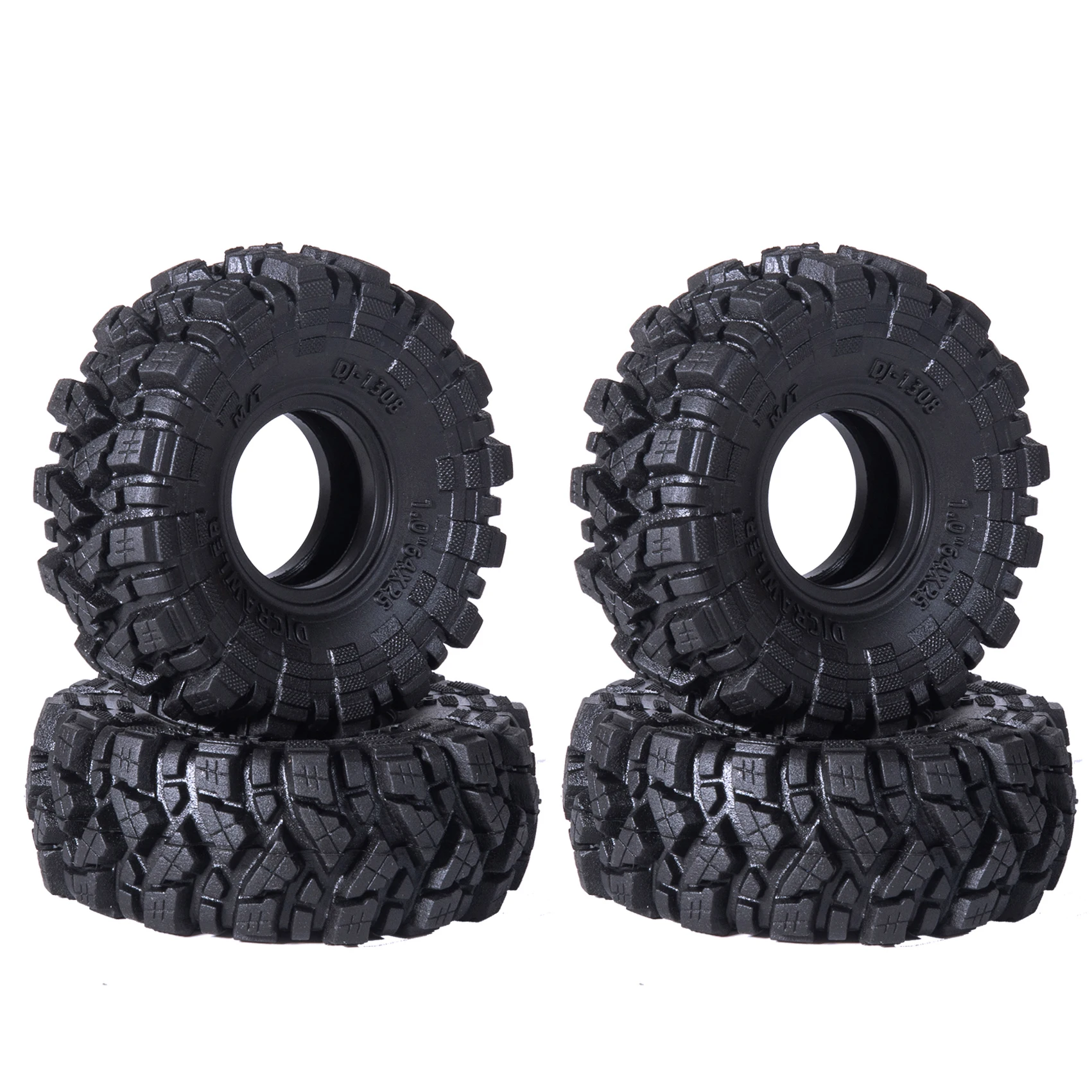 

1 Inch Enlarge And Widen Super Soft Tires 64x25mm 1/24 Rc Crawler Truck Car Parts For Axial Scx24 Fms Fms24 1/18 Traxx/as Trx4m