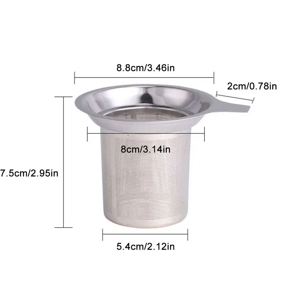 304 الفولاذ المقاوم للصدأ قابلة لإعادة الاستخدام الشاي Infuser الشاي مصفاة الشاي ورقة التوابل الشاي تصفية اكسسوارات المطبخ مقبض كليب الشاي مصفاة الشاي