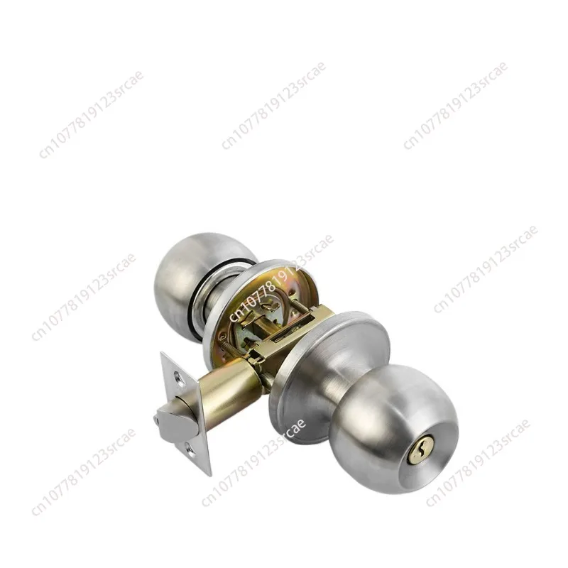 Ball door lock household universal bedroom old-fashioned room wooden door lock bathroom three-bar ball lock core/10 pieces