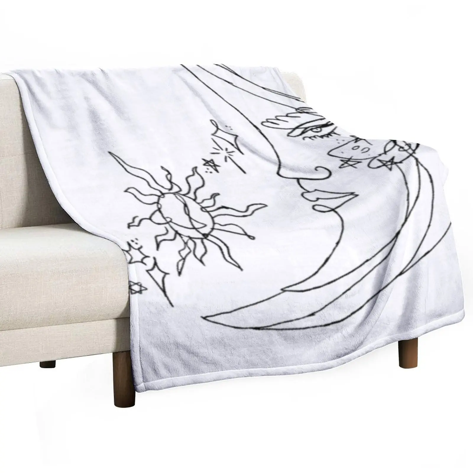 

moon tattoo Throw Blanket Baby Blankets For Bed Blankets