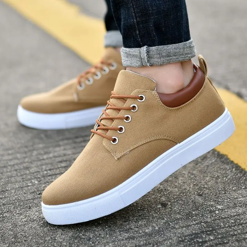 Fashion Canvas Men's Sneakers Black Lace Up Sping Shoes 2025 Classic Casual Vulcanized Shoes Size 47-48 Mens Spring Sport Shoes1 - Image 2