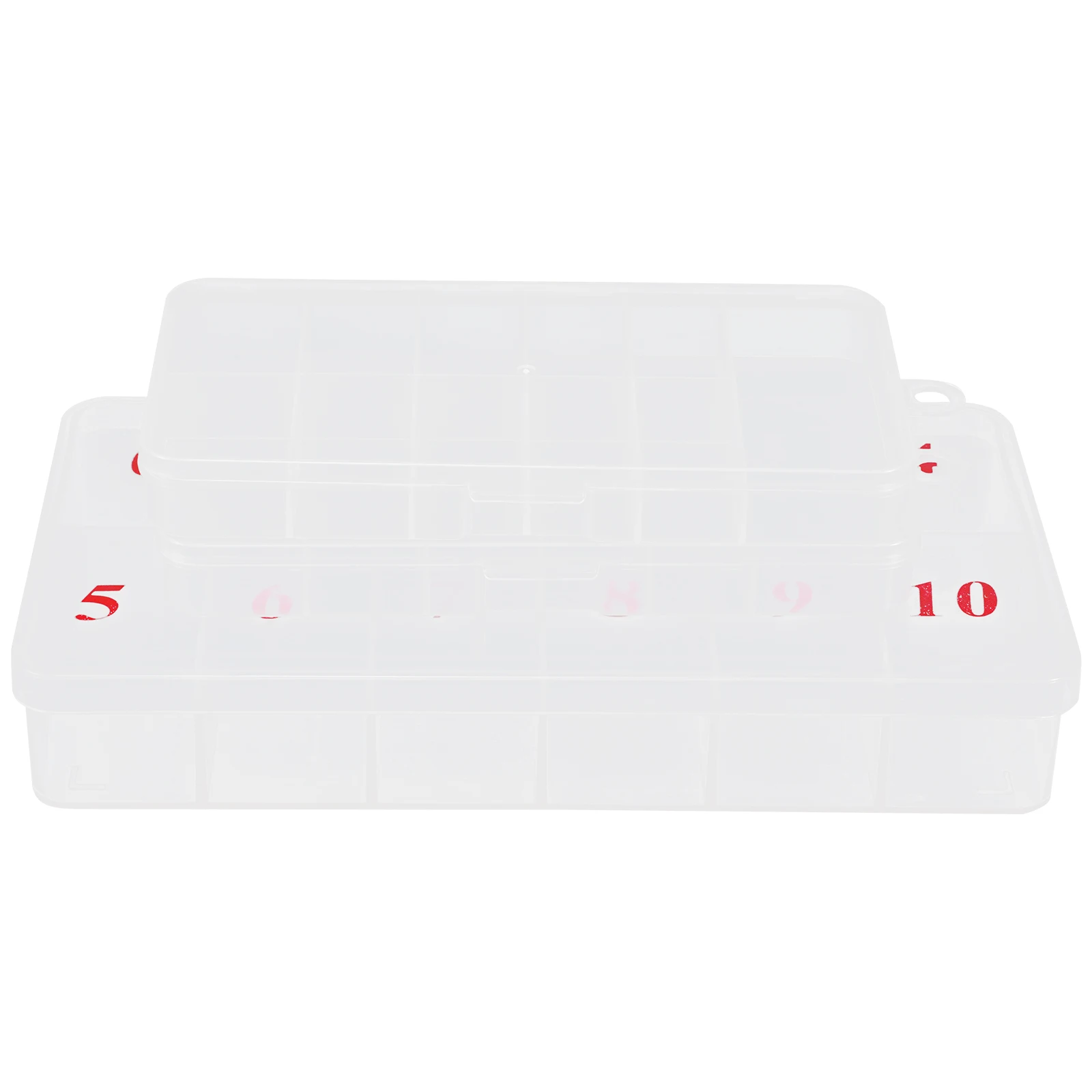 

3 Pcs Nail Storage Box Manicure Organizer Tool Plastic Tips Art Supplies Container Case