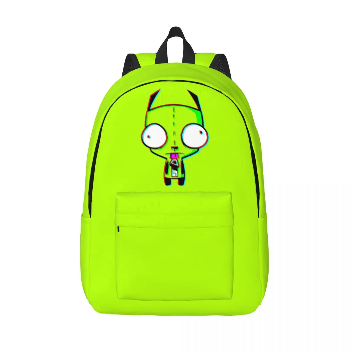 

Glitch'd Gir Invader Zim Backpack for Boy Girl Kids Student School Bookbag Canvas Daypack Preschool Primary Bag Durable