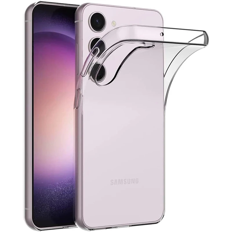 Ultra Thin Soft Case For Samsung S25 S24 S23 S21 S20 FE S22 Note 20 Ultra 10 S10 S9 S8 Plus S10E 9 8 Silicone Cover Transparent