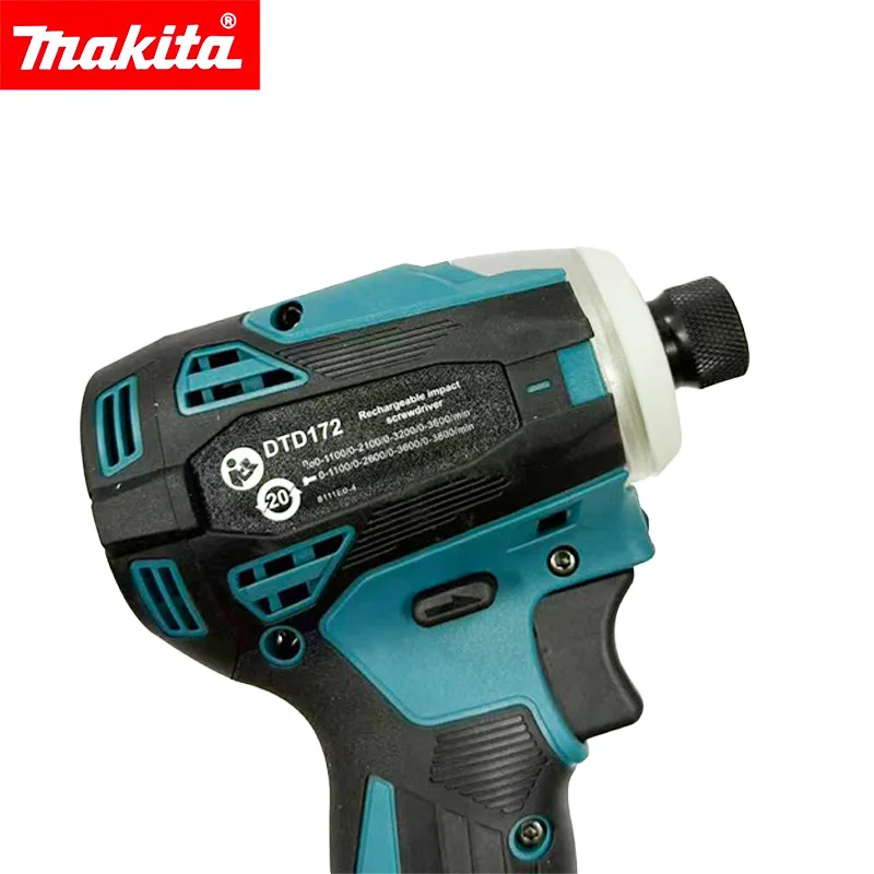Makita DGA404 18V 125mm Brushless Angle Grinder Matching DTD172 Impact Driver, Car Repair Cutting Power Tool Combo Kit