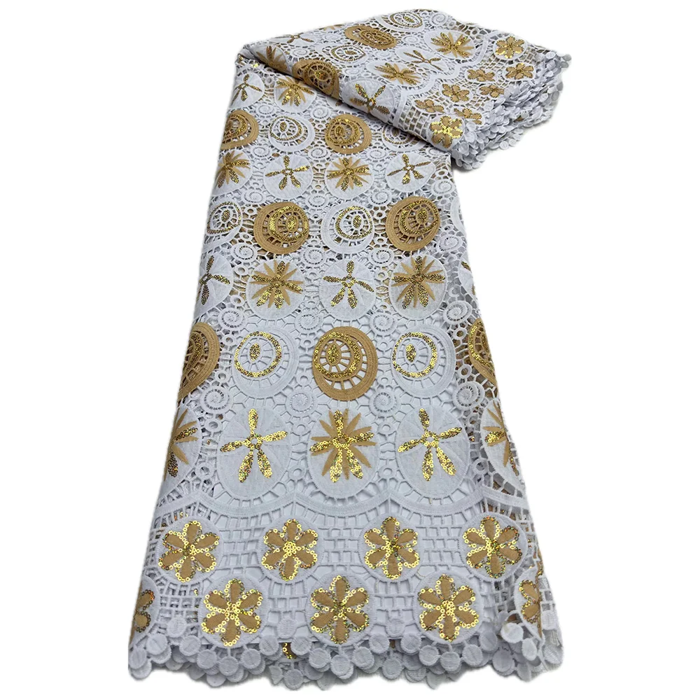 African Milk Silk Lace Fabric With Stones Hot Sale Nigerian Stones Milk Silk Lace French Lace For Women Wedding Dresses