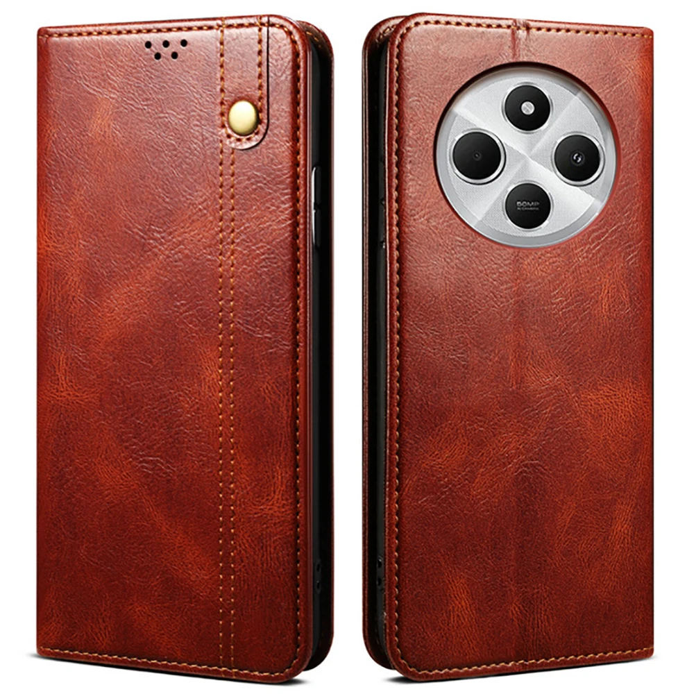 

Для Poco X7 F7 M7 Pro 5G 2025 Магнитный кожаный чехол-бумажник Для Xiaomi Poco F7 Роскошный чехол Mi Phone F7 Ultra X7 X 7 C75 Funda