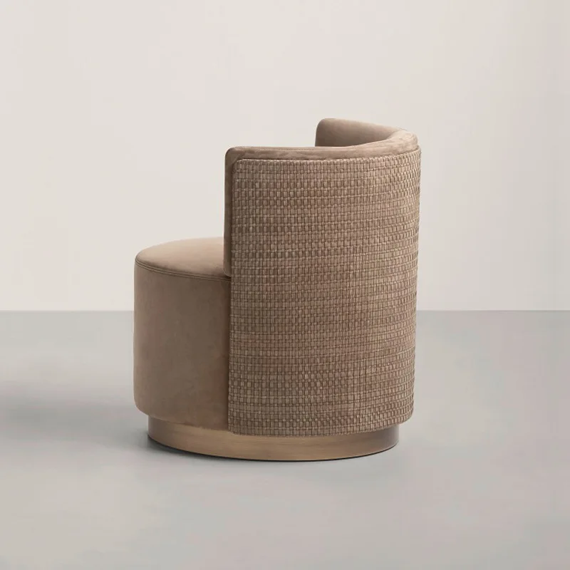 

Nordic living room single sofa chair light luxury dressing stool rotating makeup chair balcony