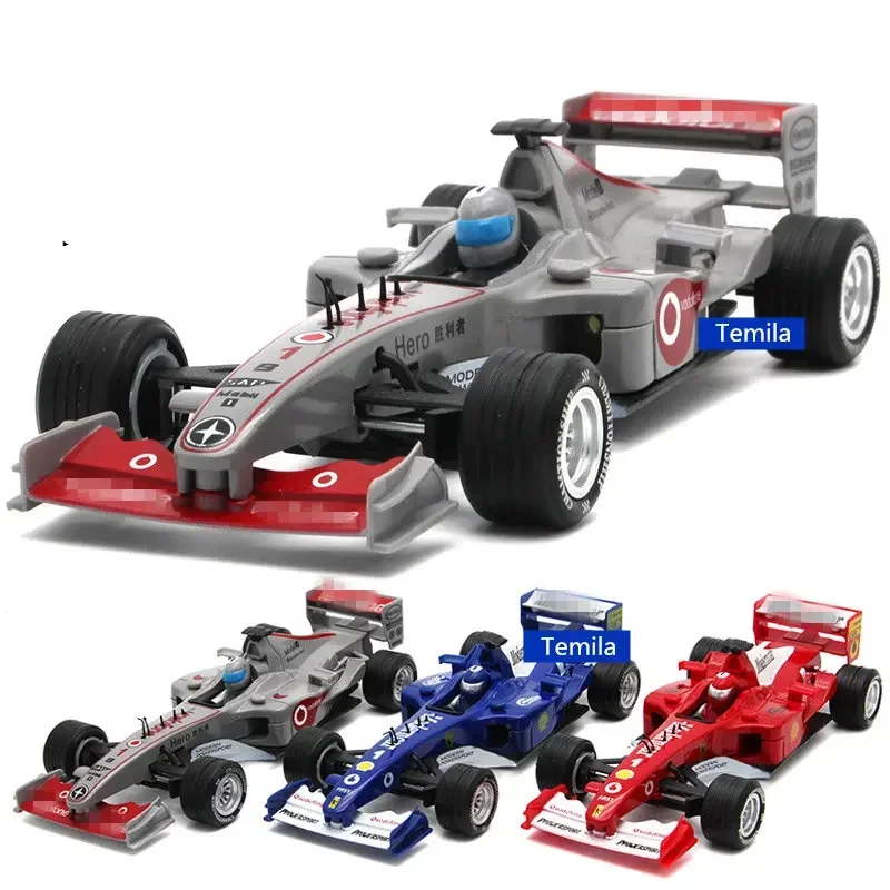 [Funny] 19cm Electronic Sound and Light  F1 racing car Alloy model toy collection model kids child gift