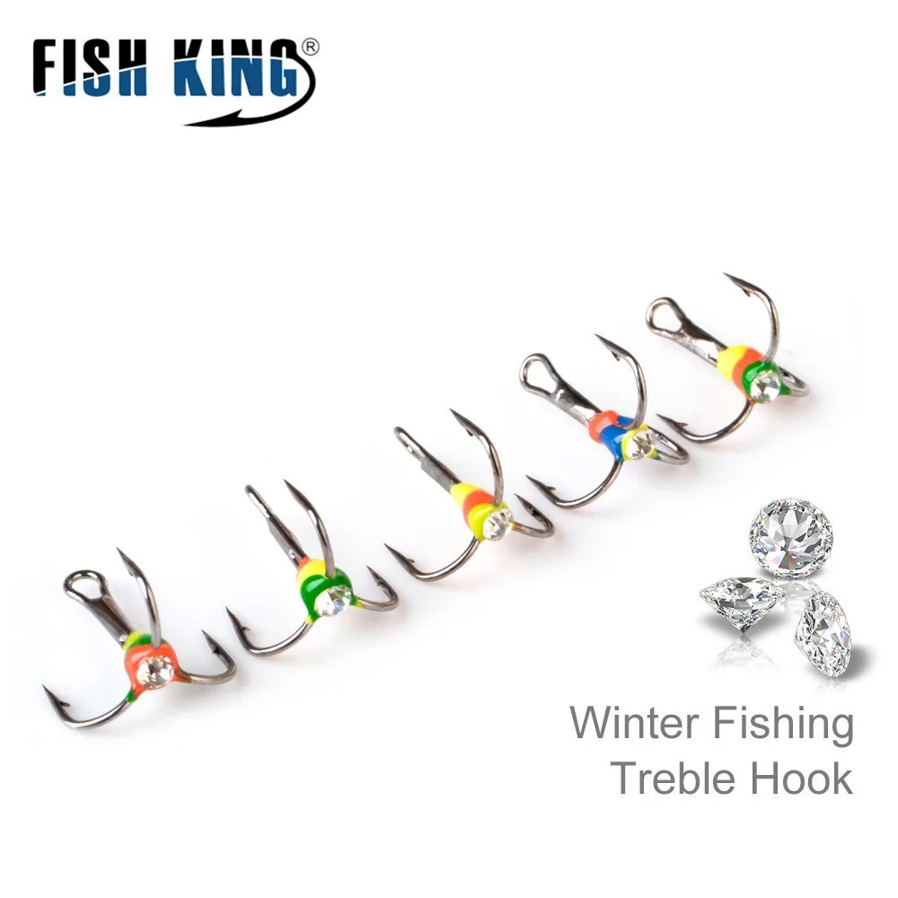 Hot Carbon Steel Ice Fishing Hooks Tackle Tools 6# 8# 10# 12# 14# Three-jaw Hook Winter Sinking Bait Winter Fishing Lure