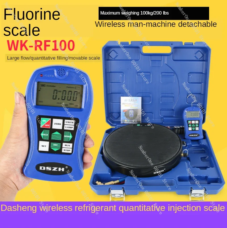 Wireless remote programmable car refrigerant quantitative filling air conditioning fluoride adding electronic filling scale RF10