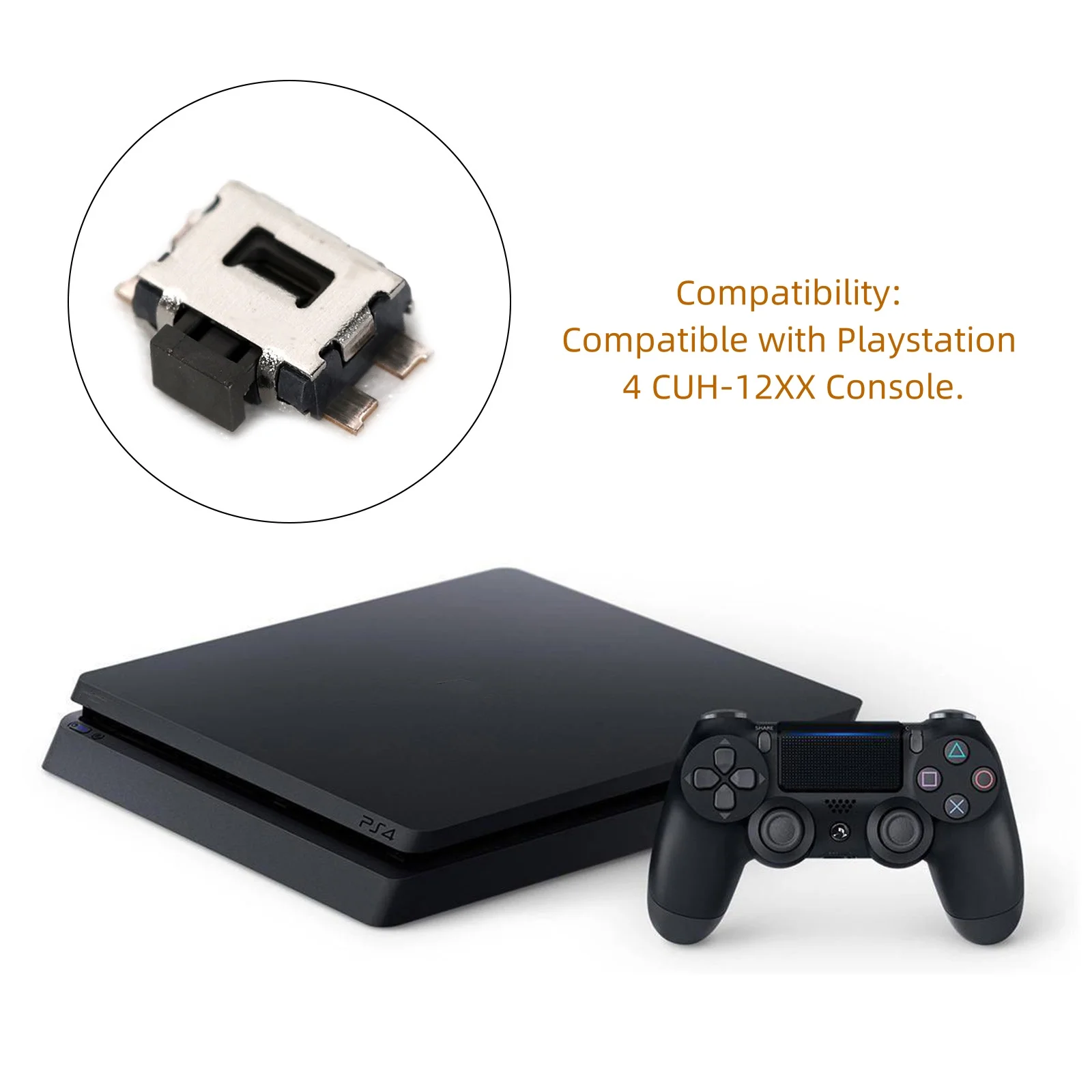 10pcs Game Console Power Switch Button Compatible with Playstation 4 CUH-12XX Console