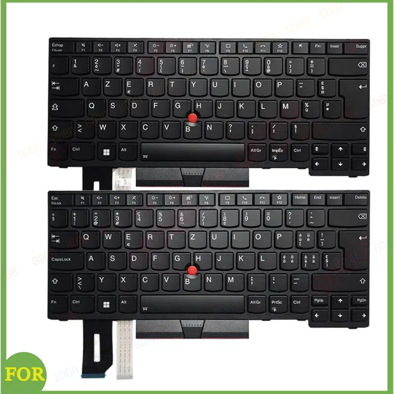 

НОВАЯ французская/швейцарская клавиатура для ноутбука Lenovo Thinkpad T14 Gen1 / P14s Gen2 с подсветкой