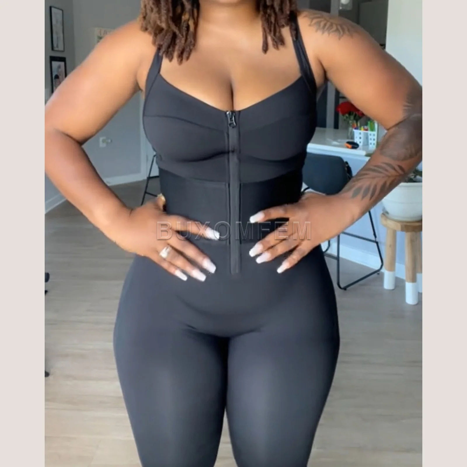 Sleeveless Front-Zipper Fajas Colombianas Invisible Modeling Full Body Shaper for Women Slimming Tummy Control Shapers 2025