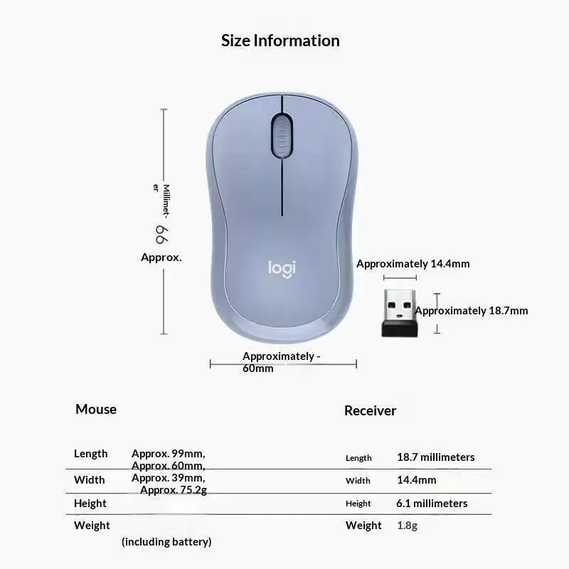 Logitech M221 Ergonomic Silent Mouse - USB Plug-and-Play Receiver, Smooth Tracking, 1000 DPI, Home Office Study Plans