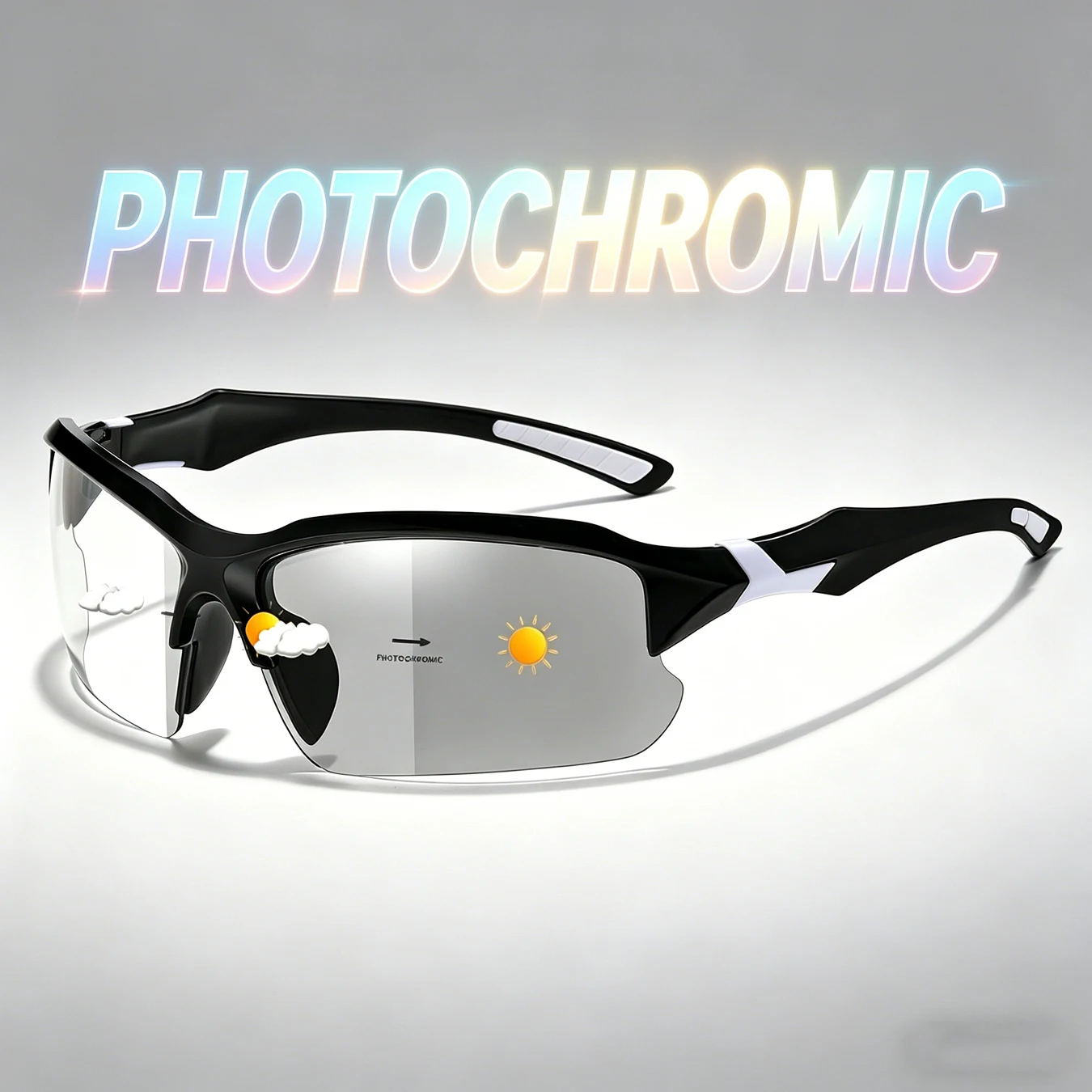 Photochromic Sunglasses for Men And Women Grey Light to Clea
