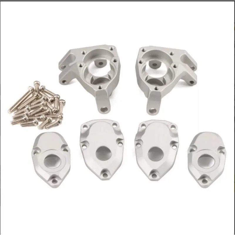 For1:10VP VS4‑10 Phoenix F10 Portal Aluminum Knuckle Gear Cover Hex Coupler,CNC Silver Black Option RC Crawler Upgrade Mod Parts