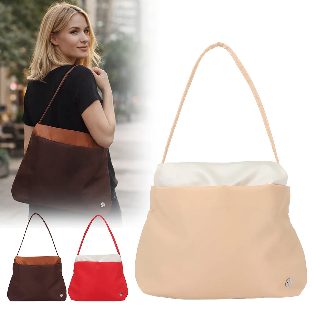 

Soft Surface Cloud Shaped Shoulder Bag Large Capacity Nylon Women's Tote Bag Double Strap Cloud Shaped Crossbody Bags