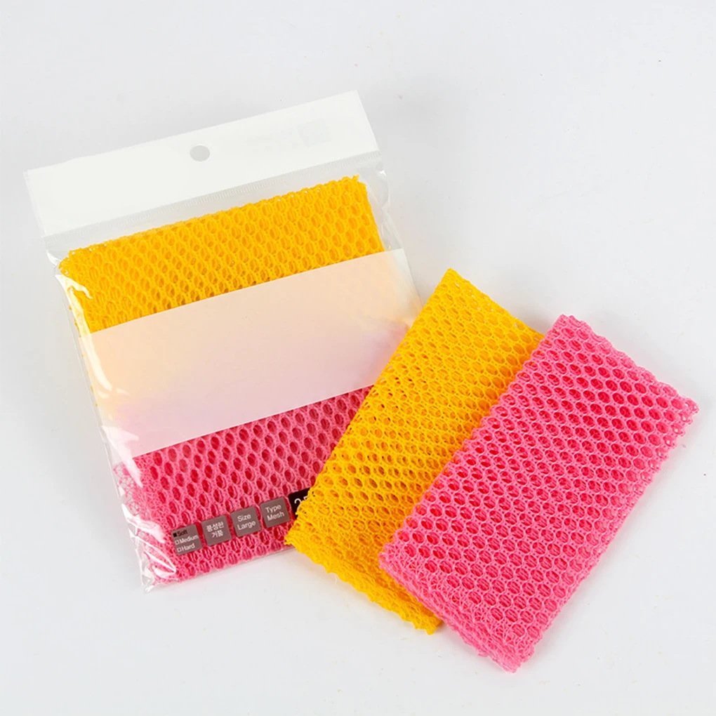 2 Pieces Kitchen Scouring Pad Net Dishwashing Cleaning Scrubber Washing