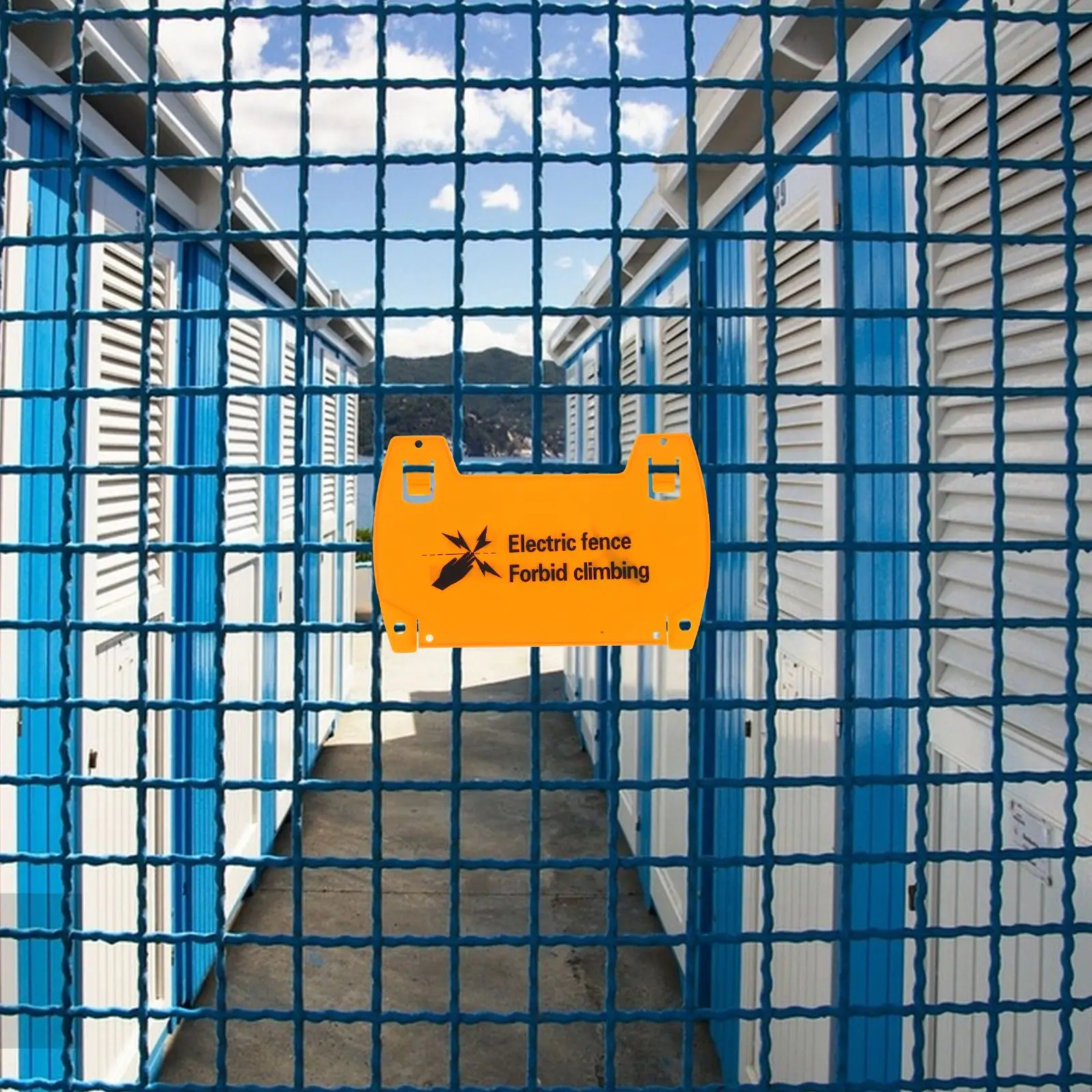 6 Pcs Electric Fence Warning Sign Security Signs Plastic Stickers Traffic Safety Signs Outdoor Use Long Lasting Material