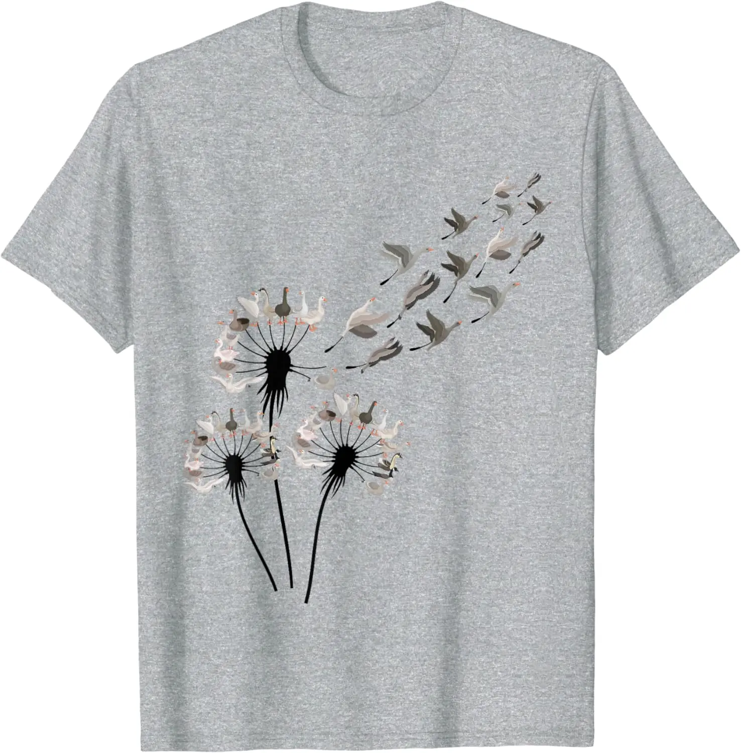 2024 New Trend Flower Dandelion Shirt for Goose Lovers Lovers T-shirt