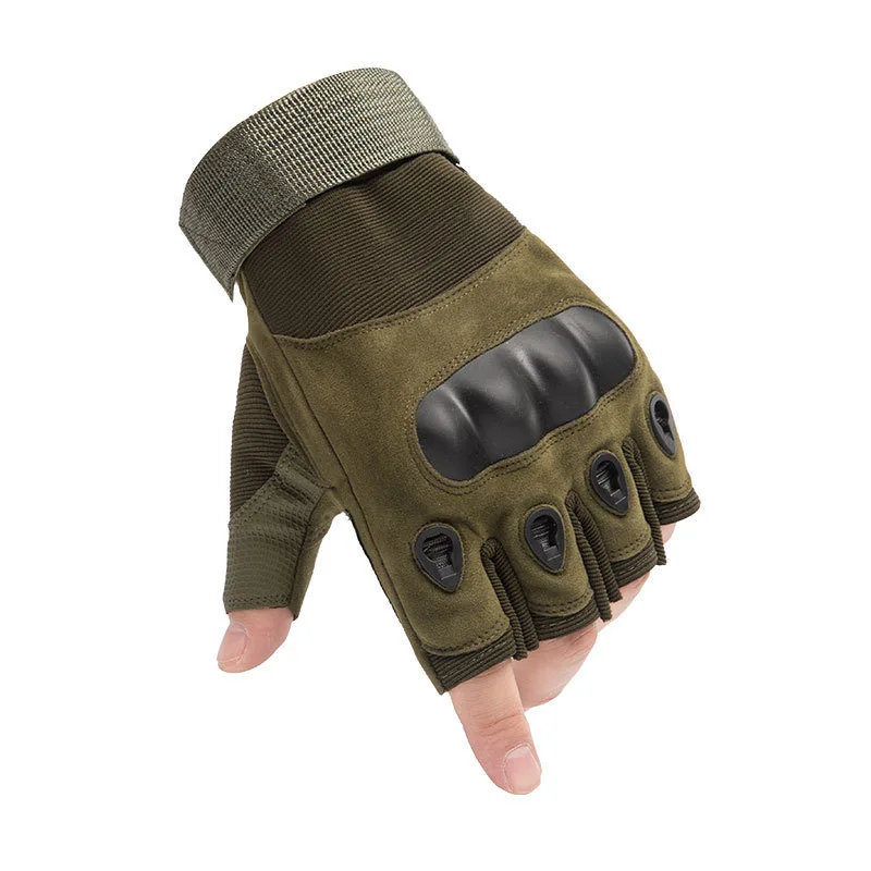 Outdoor tactical hunting gloves suitable for sports fighting shooting hunting fitness fingerless gloves hard shell gloves view 4