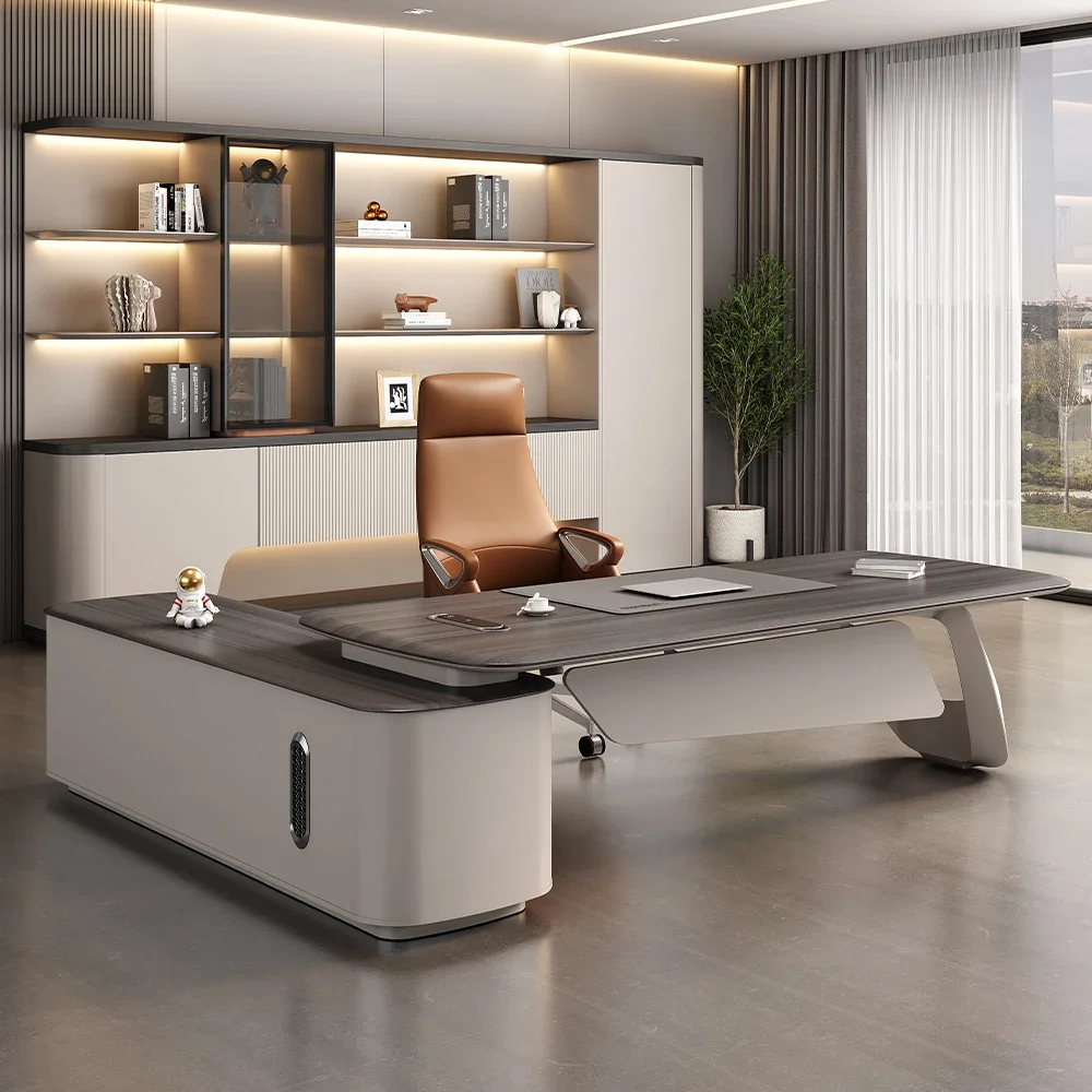 

A for High Quality Luxury Office Furniture L Shaped Table Wooden Desk L Shape Desk Ceo Desk