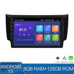 6G+128GB Android 13.0 Car Radio Multimedia Player For Nissan Sylphy Sentra Pulsar NB17 Tiida C13R 2012 2013 2014 2015 2017