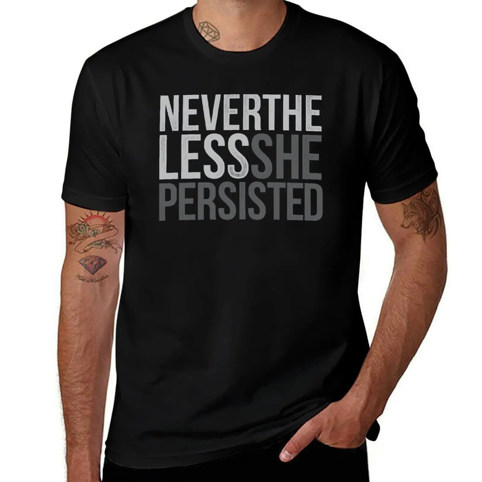 T-shirt de sport basique à manches courtes « Malgré tout, elle persista »