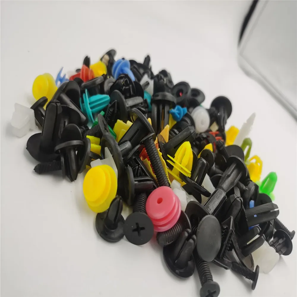 100szt Uniwersalne mieszane klipsy samochodowe do VW Volkswagen Golf 5 6 7 JETTA PASSAT B5 B6 B7 B8 MK4 MK5 MK6 Tiguan Beetle
