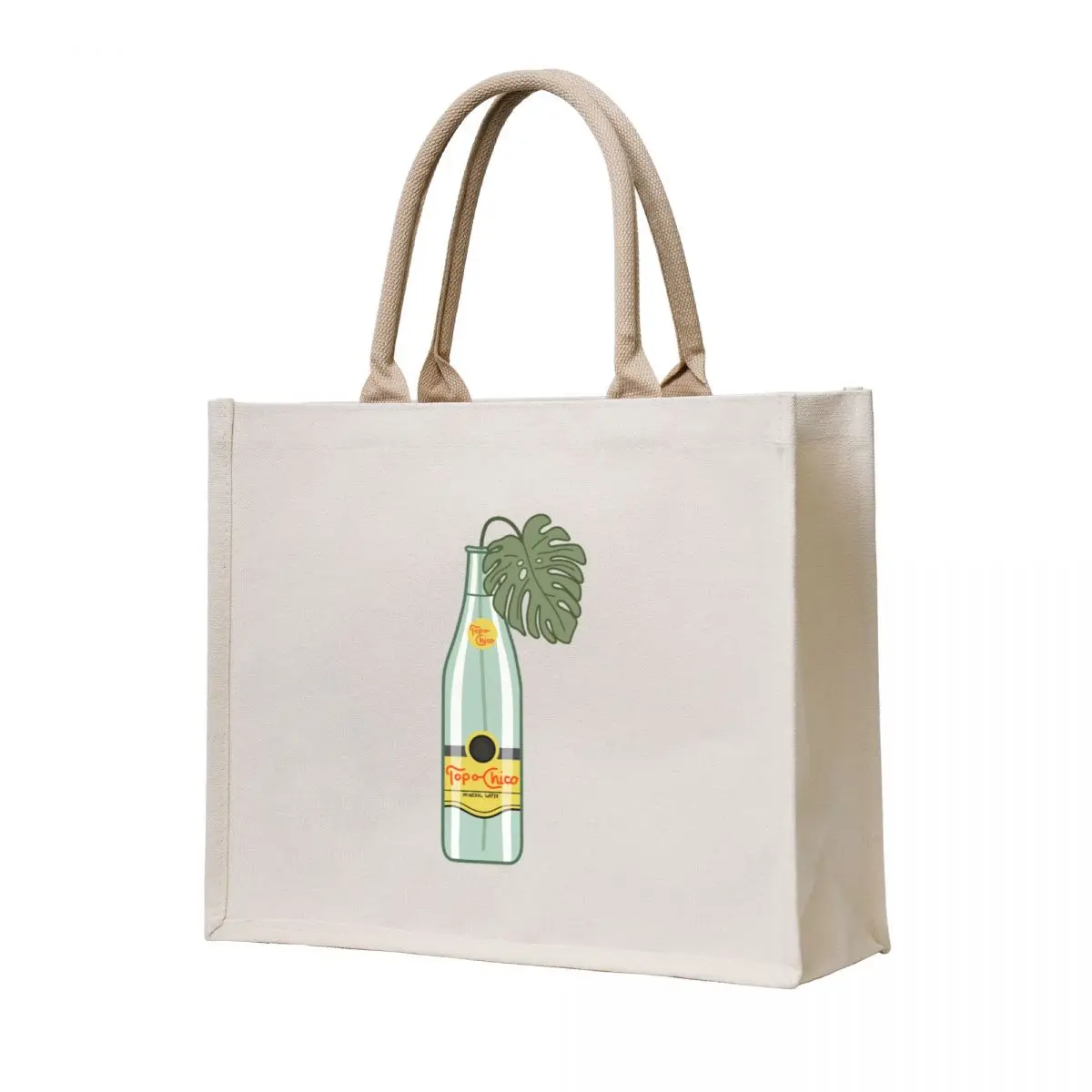

Monstera Topo Chico Tote Bag reusable shopping bags Women's shopper large tote bag custom fabric bag