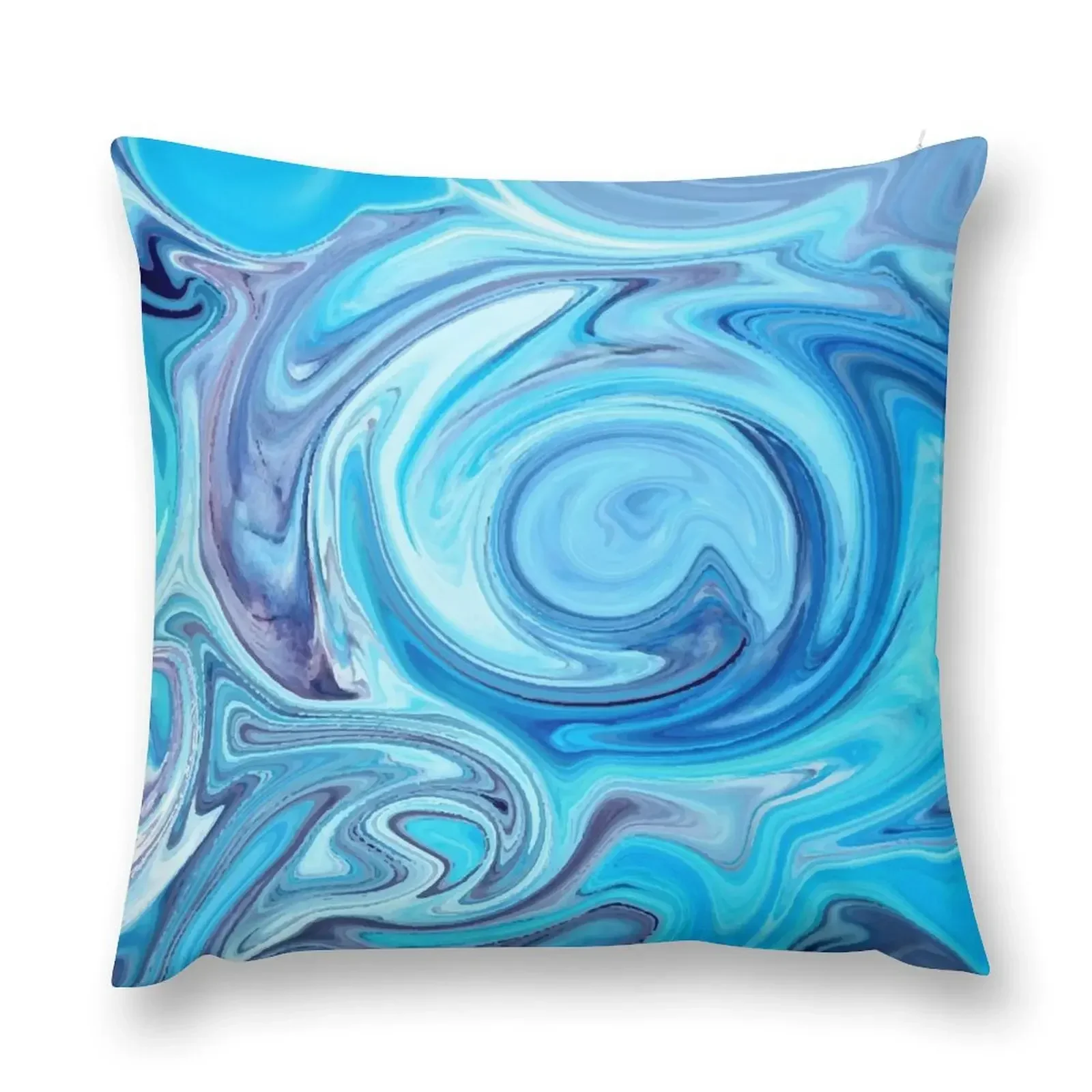 

Shades of Blue Tornado! Throw Pillow luxury home accessories Pillow Cover pillow