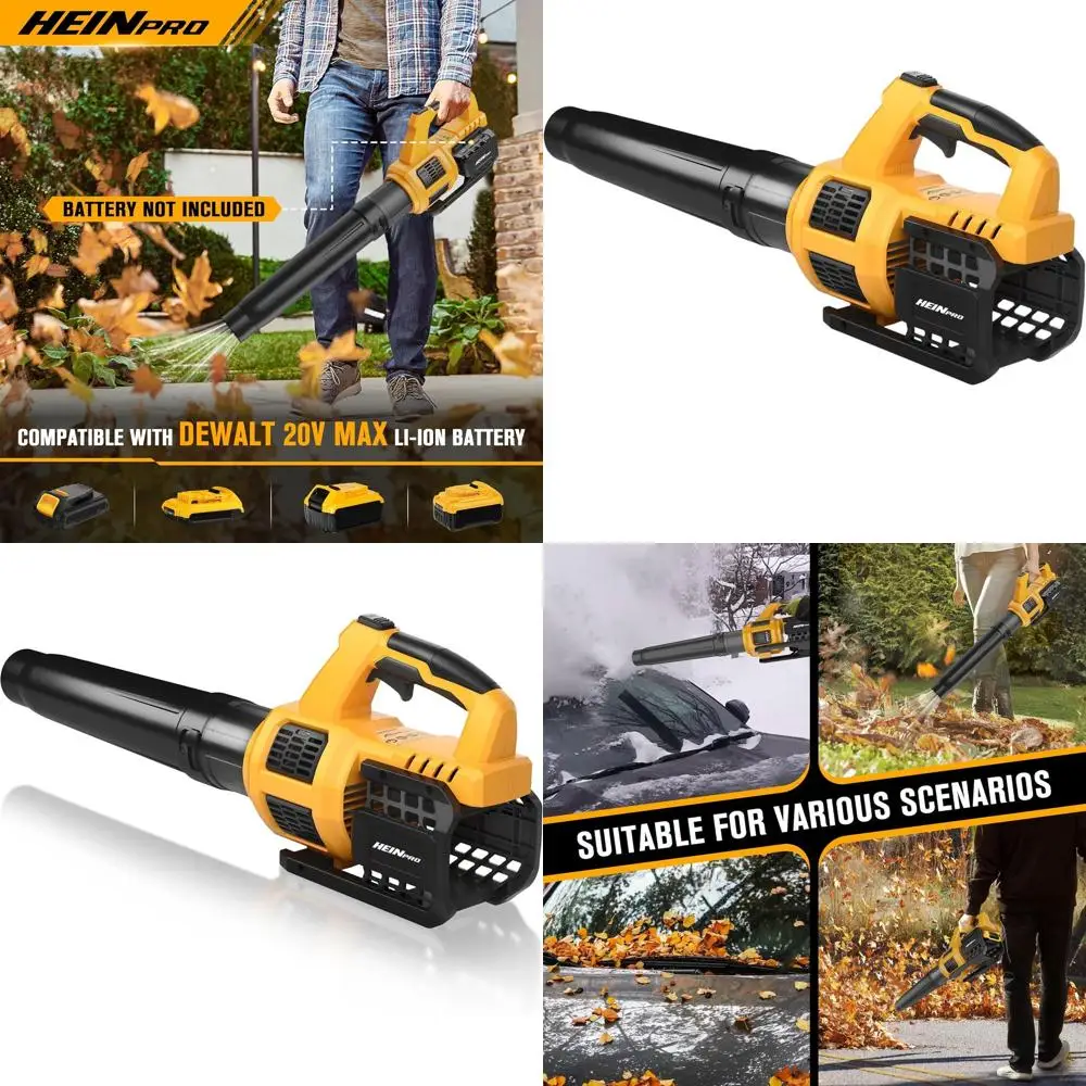 

20V Max Battery Compatible 400CFM Cordless Leaf Blower, Variable Speed, Turbo, for Lawn and Yard Care