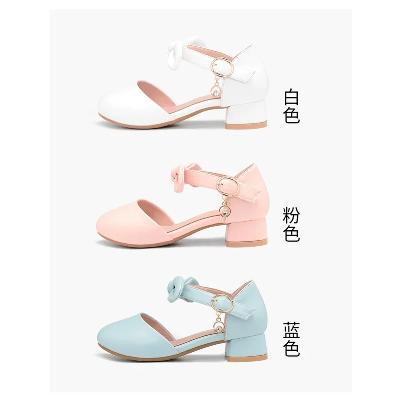 ロリータ-子供用のハイヒールの靴,弓と花のデザインのかわいいロリータの靴,新しい2021