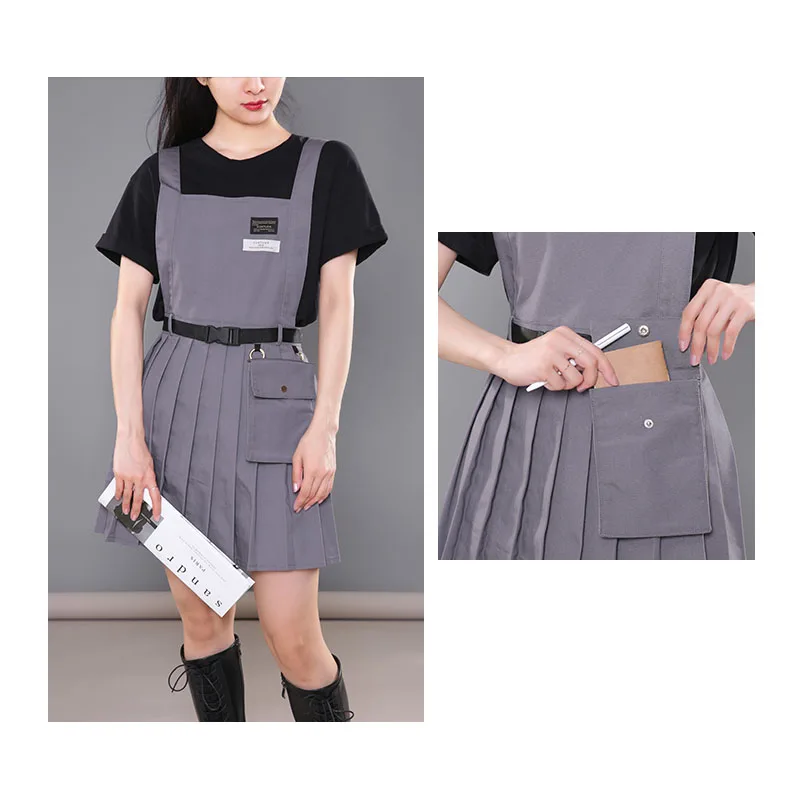 Japanese JK Girl Uniform Apron Dress Students School Kitchen Sleeveless Chef Nordic Delantal Woman Nails Kawaii Overol Apron