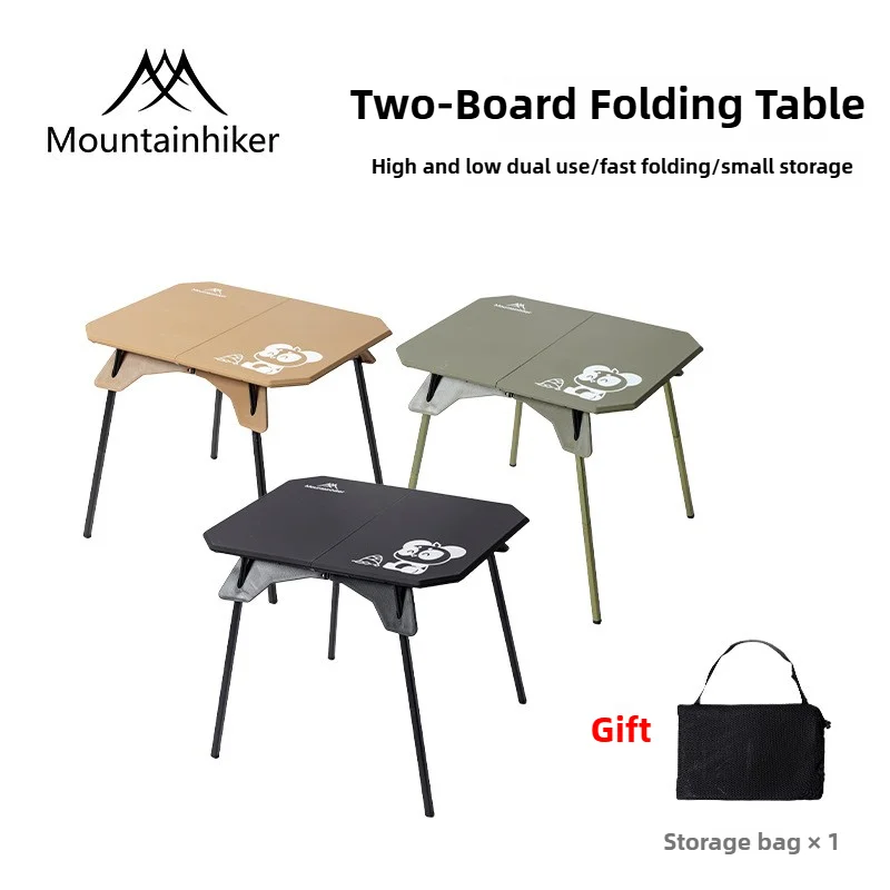 

Mountainhiker Ultralight Dual Purpose Table Outdoor Camping Portable Table Folding Abs Desktop and Aluminum Stand