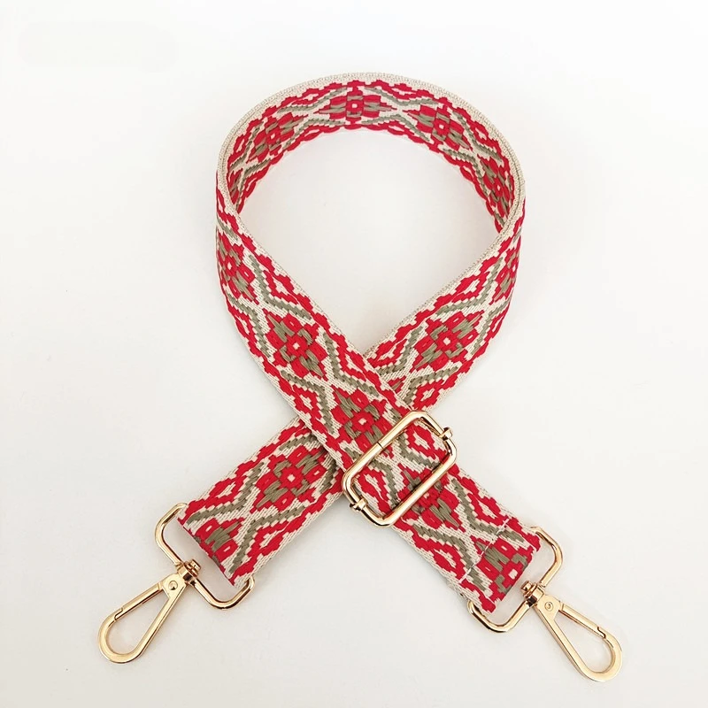 حقيبة حزام الملحقات حقيبة واسعة حزام الكتف قماش اللون الجاكار كتف واحد مائل تمتد تخفيض العبء حزام الظهر #1